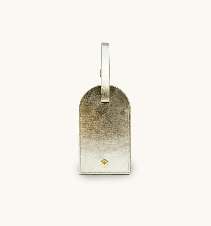 Apatchy London Gold Leather Luggage Tag - Fragrance London