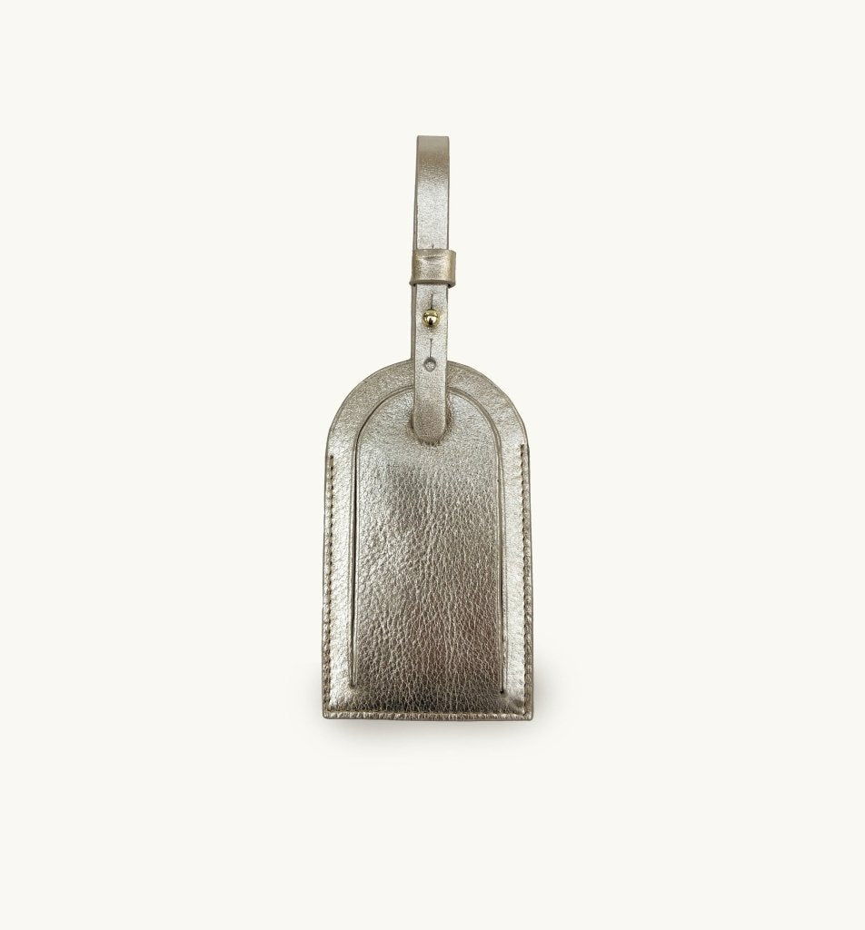 Apatchy London Gold Leather Luggage Tag - Fragrance London
