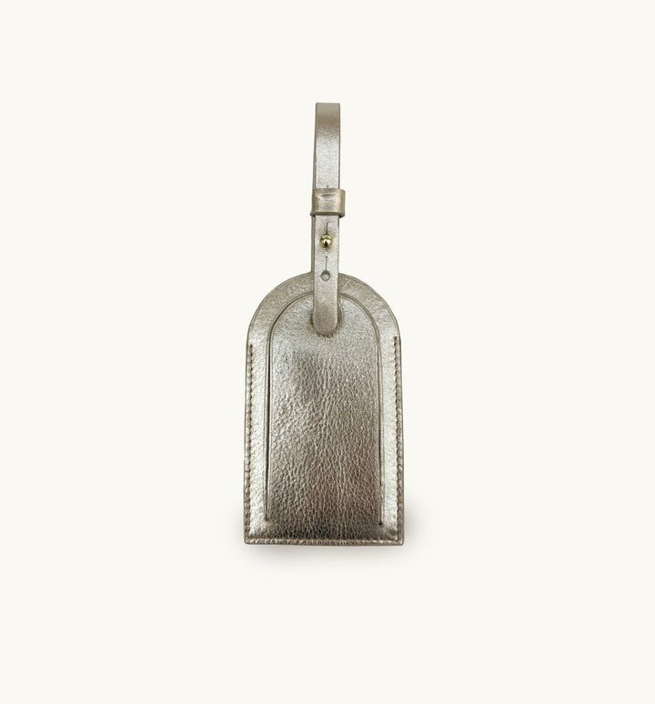 Apatchy London Gold Leather Luggage Tag - Fragrance London