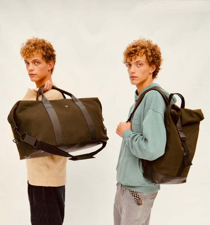 Apatchy London The Cavendish Waxed Canvas & Leather Backpack - Fragrance London