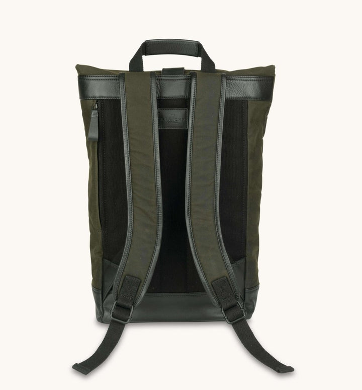Apatchy London The Cavendish Waxed Canvas & Leather Backpack - Fragrance London