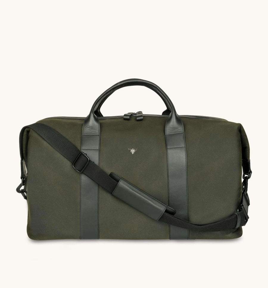 Apatchy London The Cavendish Waxed Canvas & Leather Weekender - Fragrance London