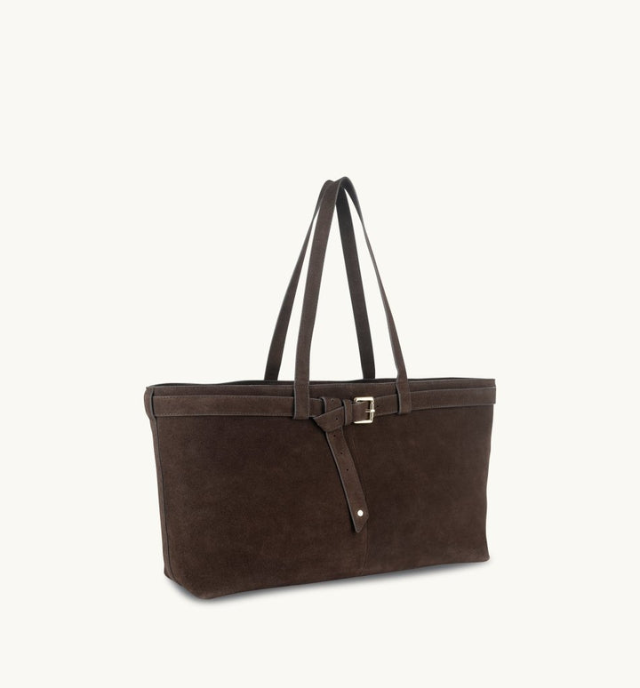 Apatchy London The East West Suede Tote Bag - Fragrance London