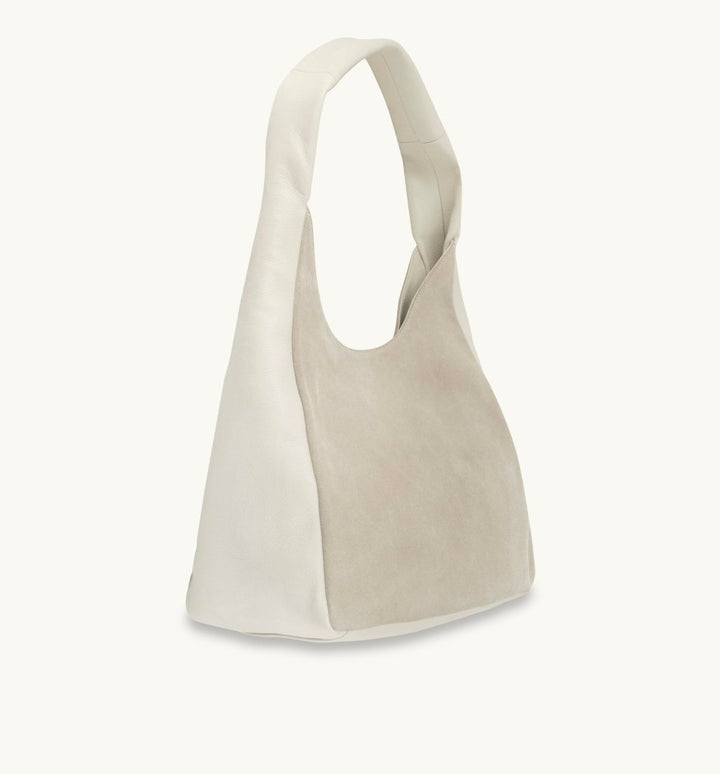 Apatchy London The Henry Leather And Suede Hobo Bag - Fragrance London