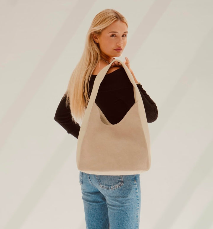 Apatchy London The Henry Leather And Suede Hobo Bag - Fragrance London