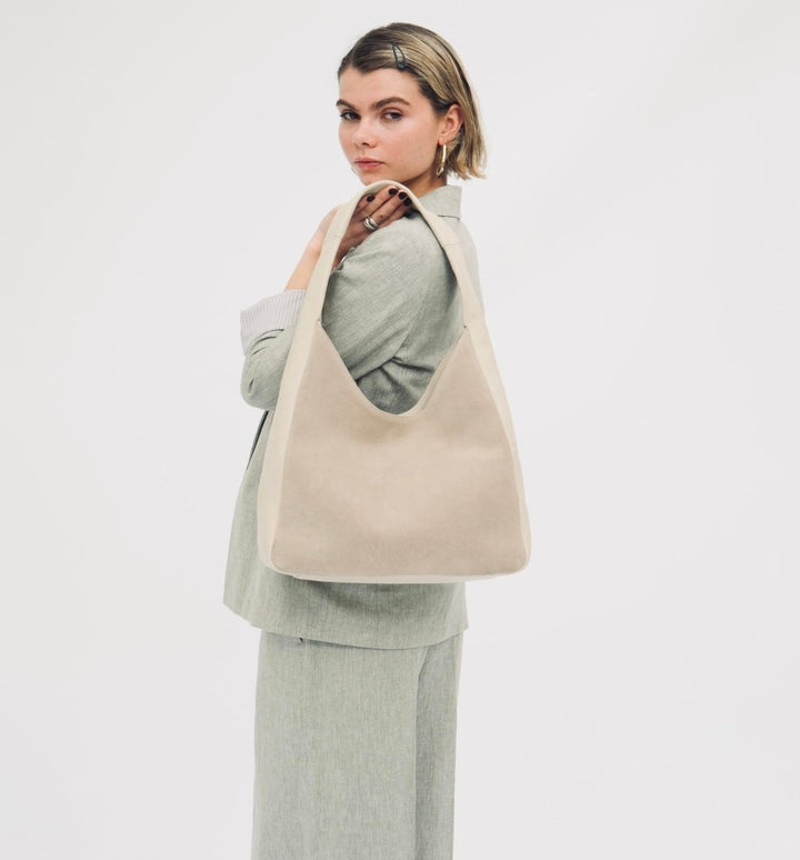 Apatchy London The Henry Leather And Suede Hobo Bag - Fragrance London