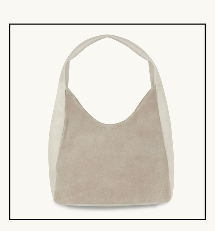 Apatchy London The Henry Leather And Suede Hobo Bag - Fragrance London