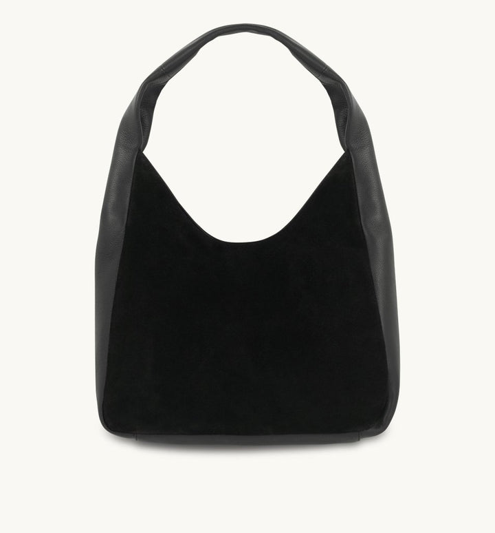 Apatchy London The Henry Leather And Suede Hobo Bag - Fragrance London