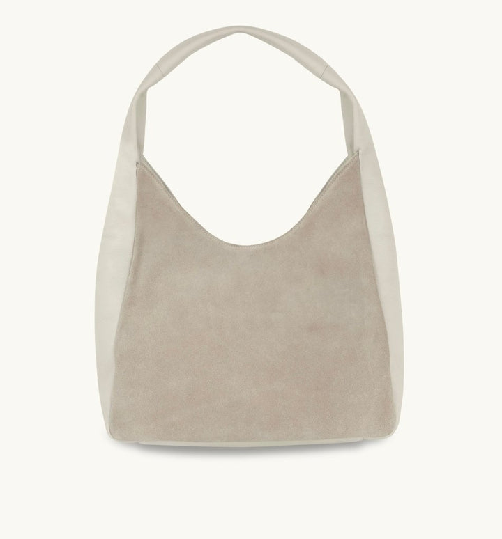 Apatchy London The Henry Leather And Suede Hobo Bag - Fragrance London