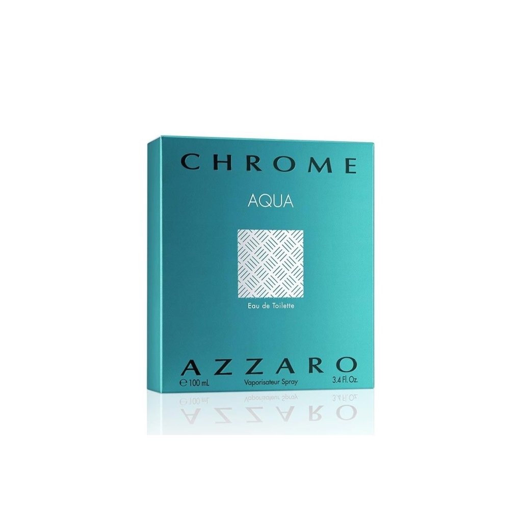 Azzaro Chrome Aqua Eau De Toilette Spray 100ml - Fragrance London