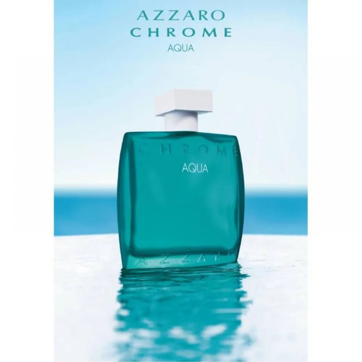 Azzaro Chrome Aqua Eau De Toilette Spray 100ml - Fragrance London
