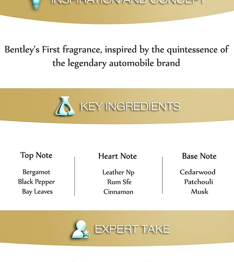 Bentley For Men Eau de Toilette Spray 100ml - Fragrance London