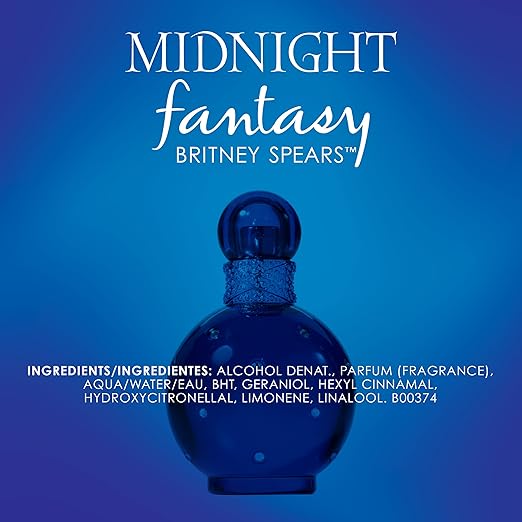 Britney Spears Midnight Fantasy Eau De Parfum Spray 100ml - Fragrance London