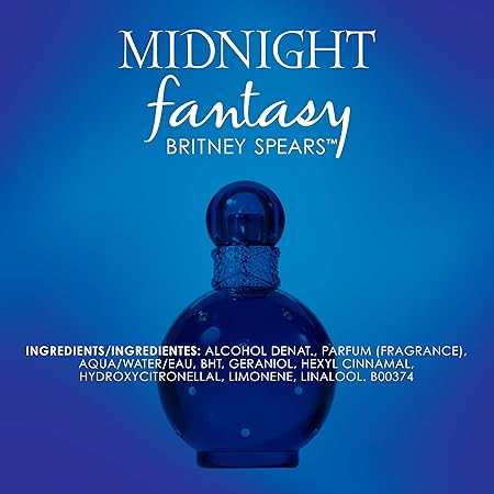 Britney Spears Midnight Fantasy Eau De Parfum Spray 50ml - Fragrance London