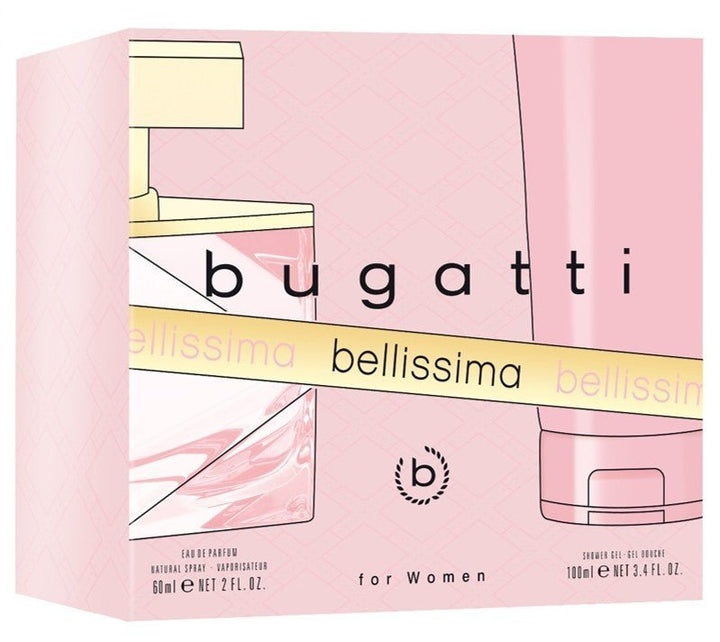 Bugatti Bellissima For Women Gift Set (Eau De Parfum Spray 60ml + Shower Gel 100ml) (New) - Fragrance London
