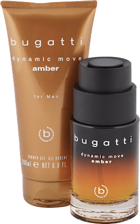 Bugatti Dynamic Move Amber For Men Gift Set (Eau De Toilette Spray 100ml + Shower Gel 200ml) - Fragrance London