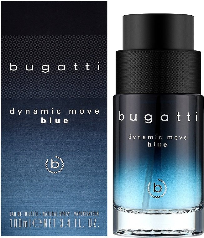 Bugatti Dynamic Move Blue Eau de Toilette Spray 100ml - Fragrance London