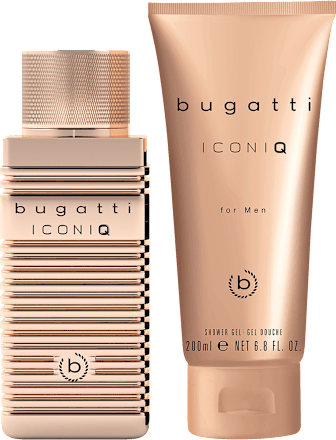 Bugatti Iconiq Gold For Men Gift Set (Eau De Toilette Spray 100ml + Shower Gel 200ml) - Fragrance London