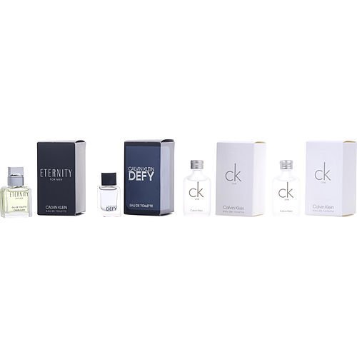 Calvin Klein Mixed Mini Set (CK One 2x Eau De Toilette 10ml + Eternity Eau De Toilette 10ml + Defy Eau De Toilette 5ml) - Fragrance London