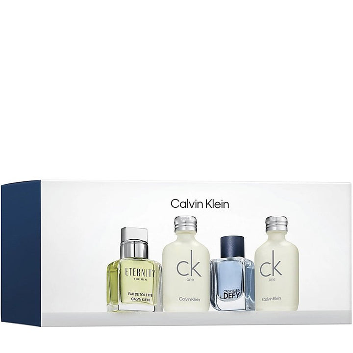 Calvin Klein Mixed Mini Set (CK One 2x Eau De Toilette 10ml + Eternity Eau De Toilette 10ml + Defy Eau De Toilette 5ml) - Fragrance London