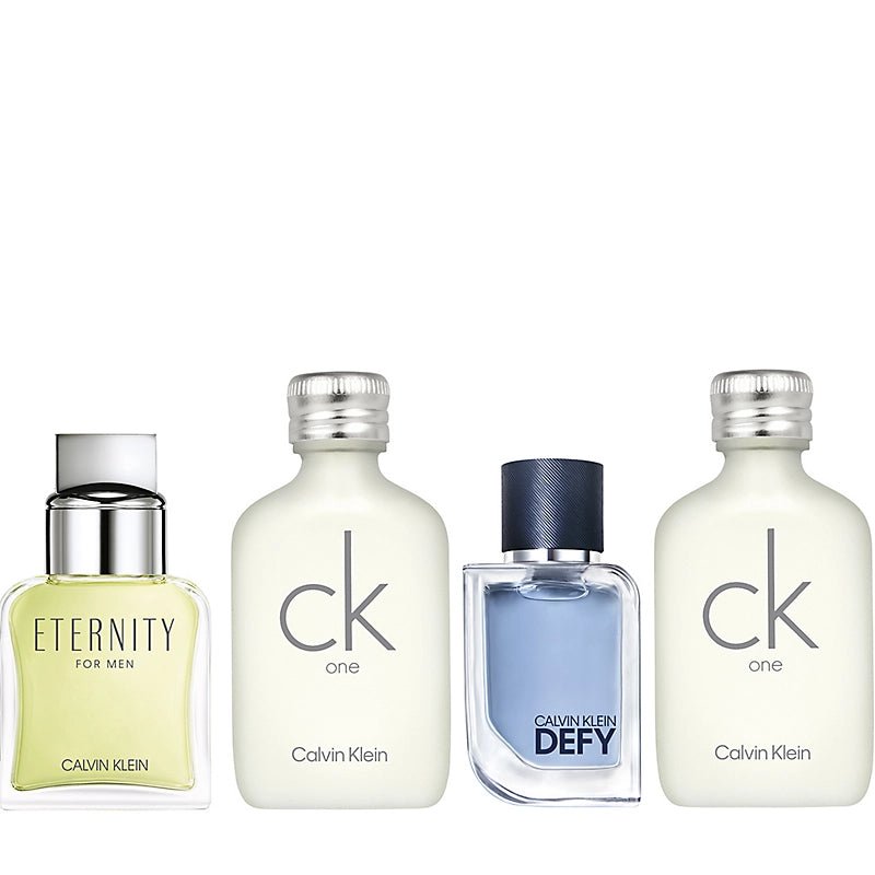Calvin Klein Mixed Mini Set (CK One 2x Eau De Toilette 10ml + Eternity Eau De Toilette 10ml + Defy Eau De Toilette 5ml) - Fragrance London
