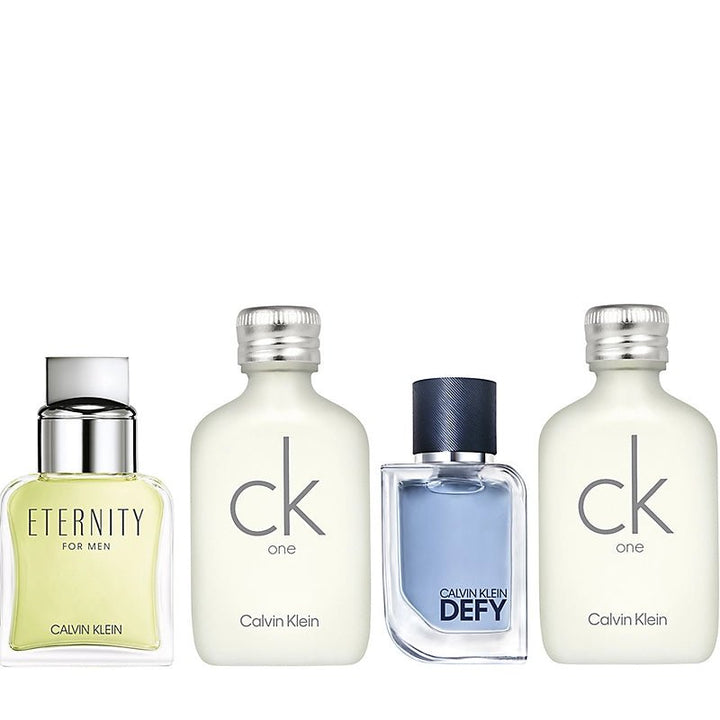 Calvin Klein Mixed Mini Set (CK One 2x Eau De Toilette 10ml + Eternity Eau De Toilette 10ml + Defy Eau De Toilette 5ml) - Fragrance London