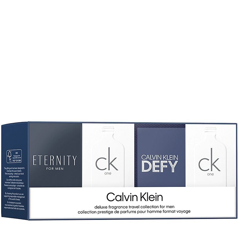 Calvin Klein Mixed Mini Set (CK One 2x Eau De Toilette 10ml + Eternity Eau De Toilette 10ml + Defy Eau De Toilette 5ml) - Fragrance London