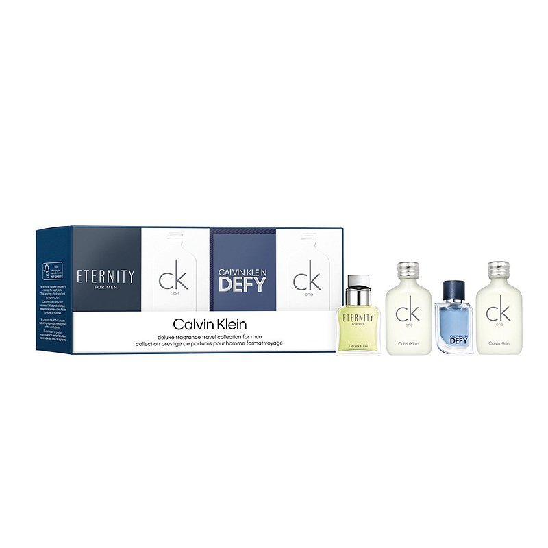 Calvin Klein Mixed Mini Set (CK One 2x Eau De Toilette 10ml + Eternity Eau De Toilette 10ml + Defy Eau De Toilette 5ml) - Fragrance London