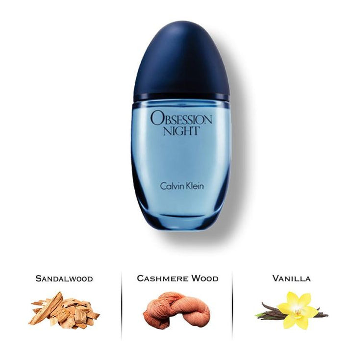 Calvin Klein Obsession Night Eau de Parfum Spray 100ml - Fragrance London