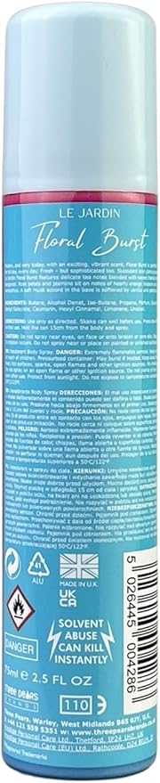 Dana Le Jardin Floral Burst Body Spray 75ml - Fragrance London