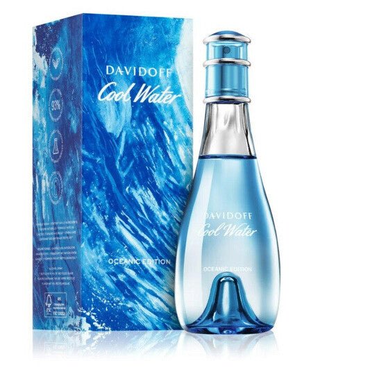 Davidoff Cool Water Oceanic Edition For Woman Eau De Toilette Spray 100ml - Fragrance London