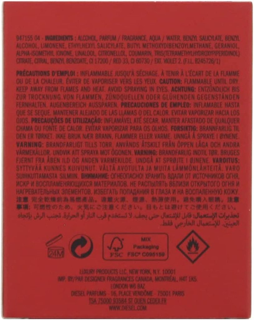 Diesel Loverdose Red Kiss Eau de Parfum Spray 30ml - Fragrance London