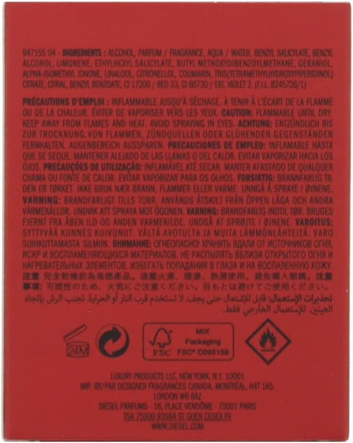 Diesel Loverdose Red Kiss Eau de Parfum Spray 30ml - Fragrance London