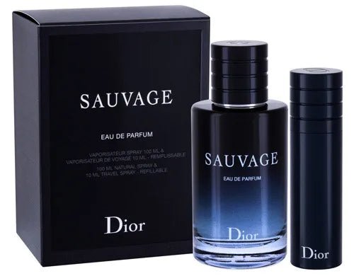 Dior Sauvage Gift Set (Eau De Parfum 100ml + Eau De Parfum 10ml) - Fragrance London