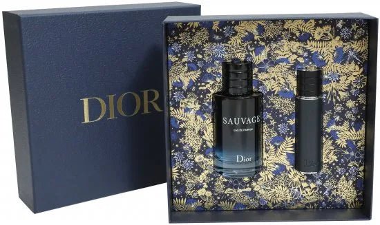 Dior Sauvage Gift Set (Eau De Parfum 100ml + Eau De Parfum 10ml) - Fragrance London