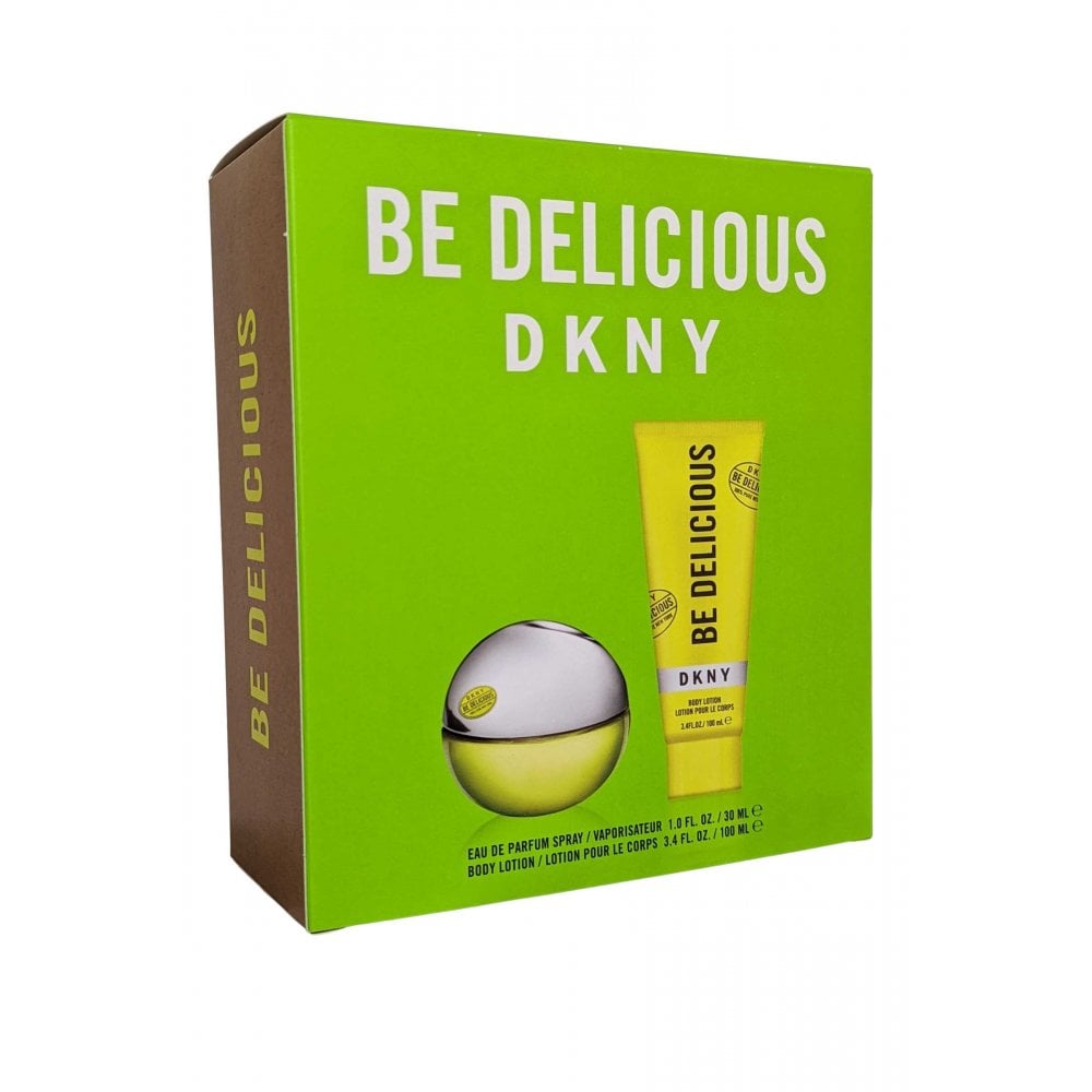 Dkny Be Delicious Gift Set (Eau De Parfum Spray 30ml + Body Lotion 100ml) - Fragrance London