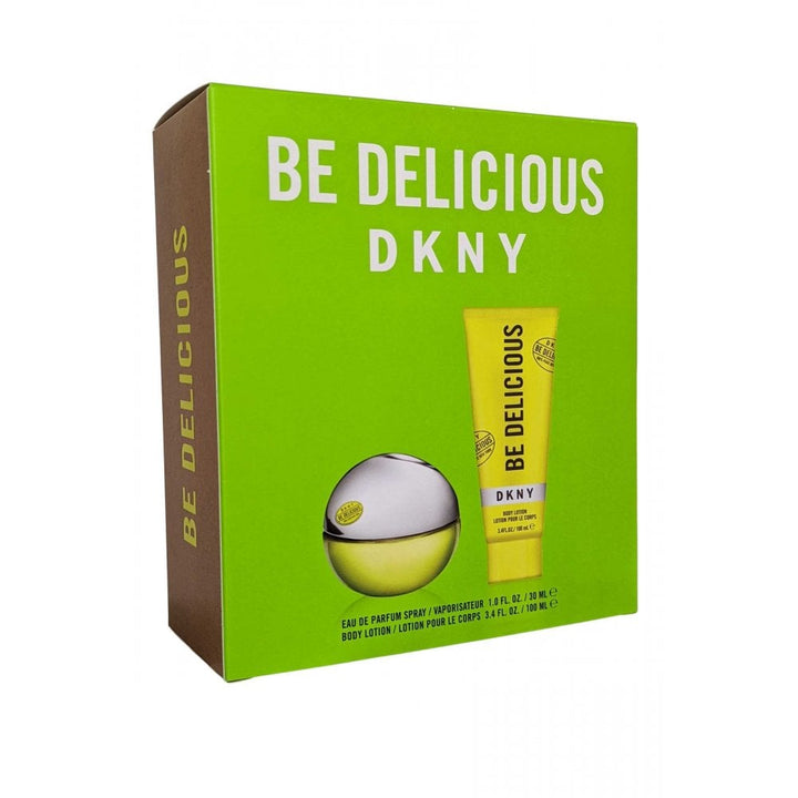 Dkny Be Delicious Gift Set (Eau De Parfum Spray 30ml + Body Lotion 100ml) - Fragrance London