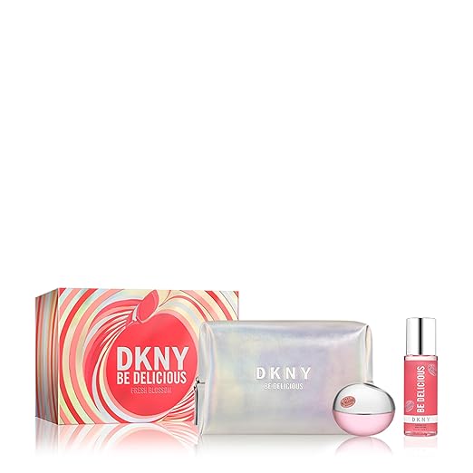 Dkny Fresh Blossom Gift Set (Eau De Parfum Spray 100ml + Body Mist 125ml + Pouch) - Fragrance London