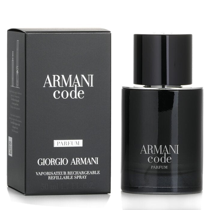 Giorgio Armani Refillable Armani Code Parfum Eau De Parfum Spray 50ml - Fragrance London