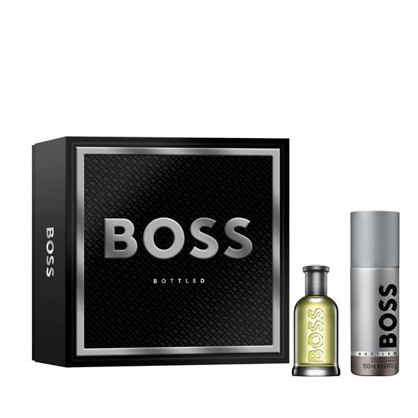 Hugo Boss Bottled Gift Set (Eau De Toilette 50ml + Deodorant Spray 150ml) - Fragrance London