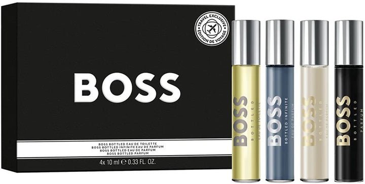 Hugo Boss Mini Set (Eau De Toilette Infinite 10ml + Parfum 10ml + Eau De parfum 2 x 10ml) - Fragrance London