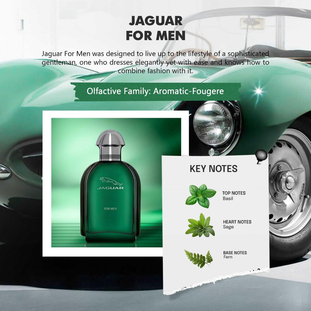 Jaguar For Men Eau De Toilette Spray 100ml - Fragrance London