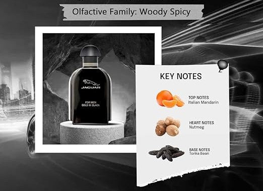 Jaguar For Men Gold In Black Eau de Toilette Spray 100ml - Fragrance London