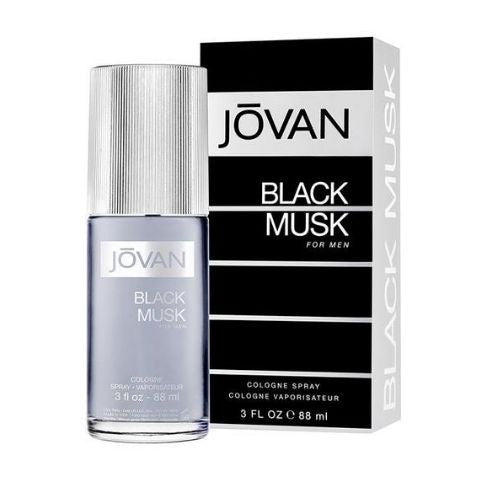 Jovan Black Musk Cologne Spray 88ml - Fragrance London