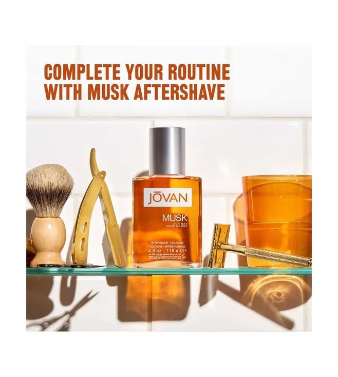 Jovan Musk Aftershave 236ml - Fragrance London