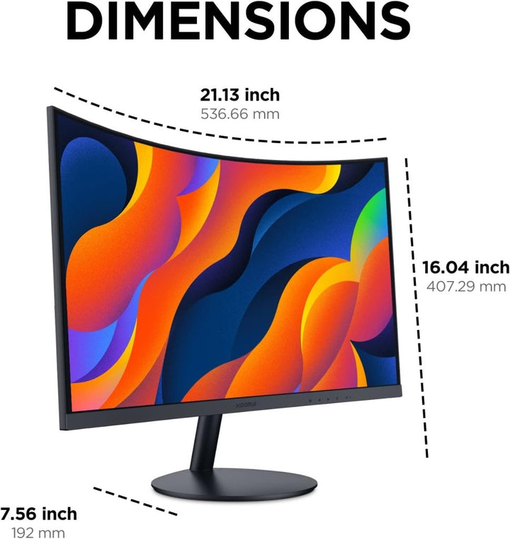 KOORUI 24" Curved Monitor 100Hz FHD 1500R HDMI/VGA – 24N5CA - Fragrance London