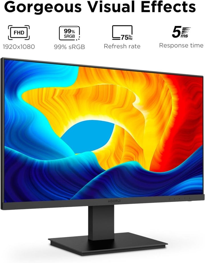KOORUI 24" FHD Monitor 75Hz Ultra - Slim Bezel VESA Mount – 24N1 - Fragrance London