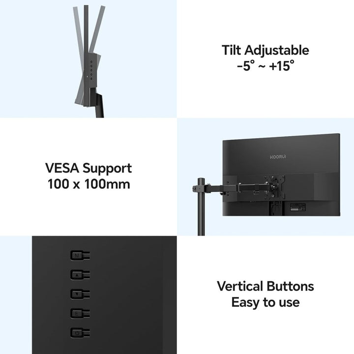KOORUI 24" Gaming Monitor 100Hz FHD VA HDMI/VGA – E2412F - Fragrance London