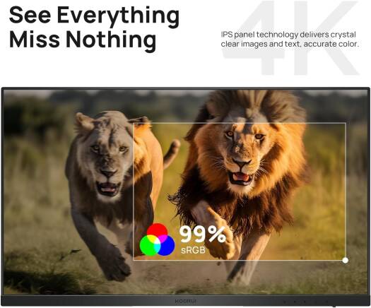 KOORUI 27" 4K UHD Monitor IPS 60Hz HDR10 Adaptive Sync – N07 - Fragrance London