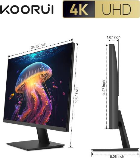 KOORUI 27" 4K UHD Monitor IPS 60Hz HDR10 Adaptive Sync – N07 - Fragrance London
